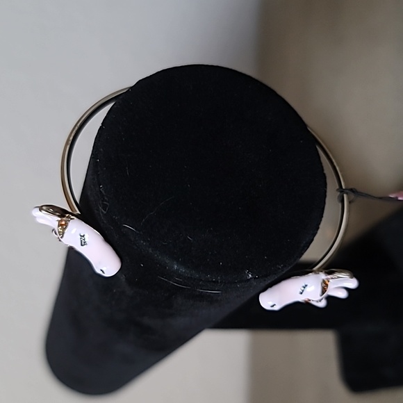 New Vintage! BETSEY JOHNSON 3D Sugar Critters Pink Giraffe Head Bracelet. 7" - Picture 5 of 10